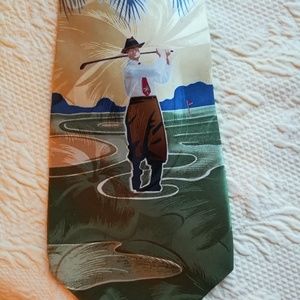 Tommy Bahamas golf theme tie